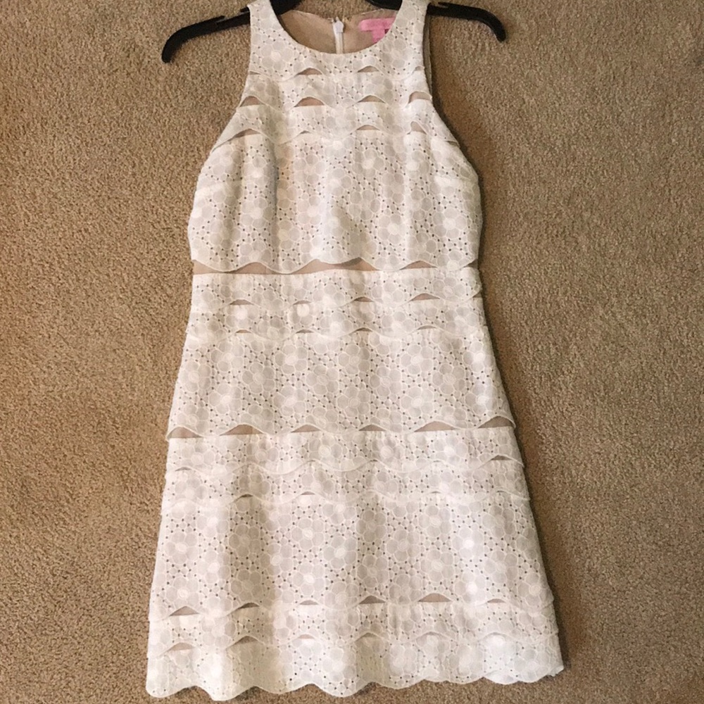 LILY PULITZER WHITE LACE DRESS